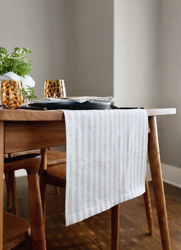 Solino Home Linen Table Runner 72 Inches Long - Image 2