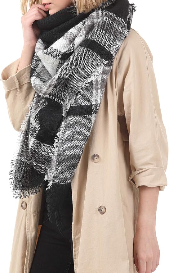 American Trends Women's Cozy Warm Winter Fall Blanket Scarf Stylish Soft Chunky - Image 3