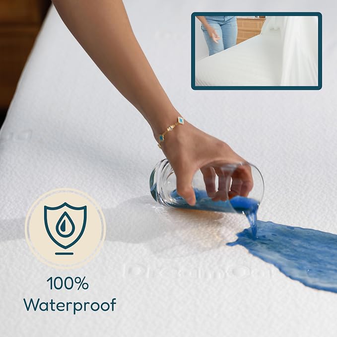 DreamOasis Waterproof Mattress Protector Twin Size - Image 2