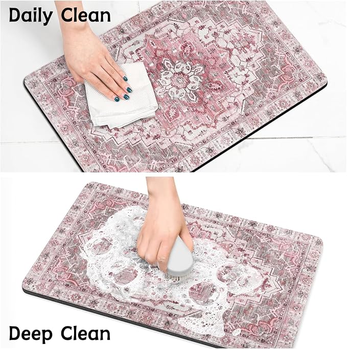 Pet Food Mats for Floor, Absorbent Dog Mat for Food and Water Dispenser Mat - Image 7