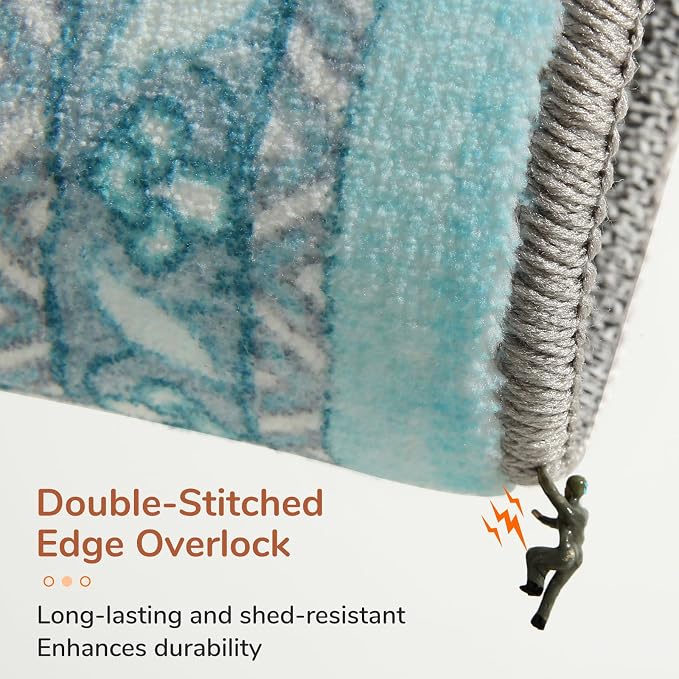 OPPODREAM Thin Area Rugs 5x7, 5x7 Washable Rug - Image 3