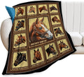 Racing Horses Blanket by citari