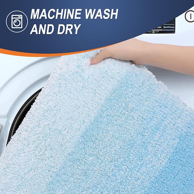 OLANLY Bathroom Rugs Mat 30x20, Extra Soft Absorbent Microfiber Bath Rugs - Image 5