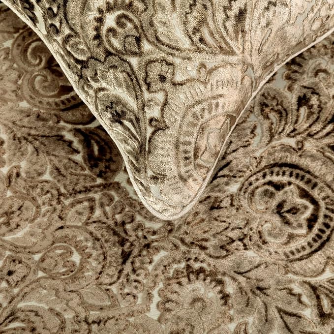 The HomeCentric King/Queen/Twin Beige Decorative Twin 53"x18" Bed Runner - Image 3