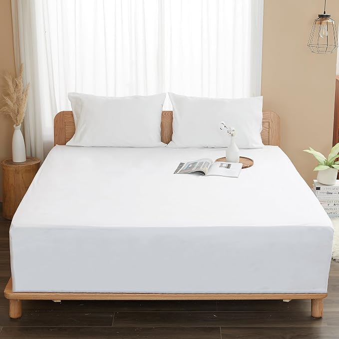 Sunflower Twin Fitted Sheet, 1-Piece Deep Pocket Fitted Bottom Sheet 15" - Image 5