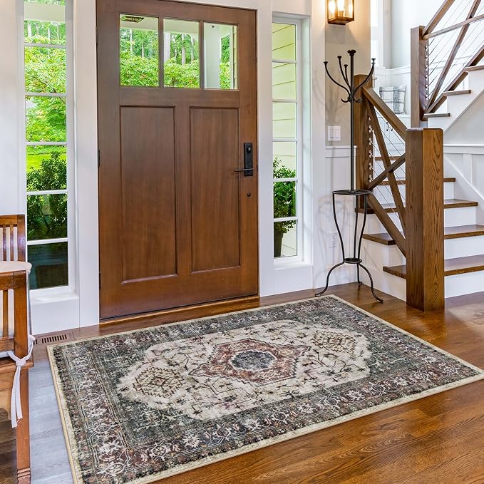 Lahome Oriental Washable Rug, 3x5 Rugs - Image 6