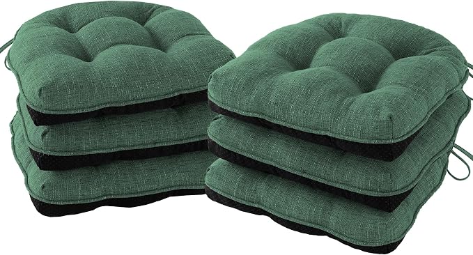 Chair Cushions for Dining Chairs Set of 6, Kitchen Chair Cushions, Chair Pads by IPYNBAP