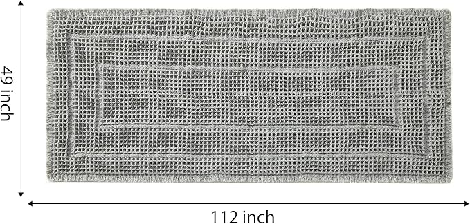 Bath Mats for Bathroom Non Slip, Waffle Luxury Bath Mat, Machine Washable Bath - Image 2
