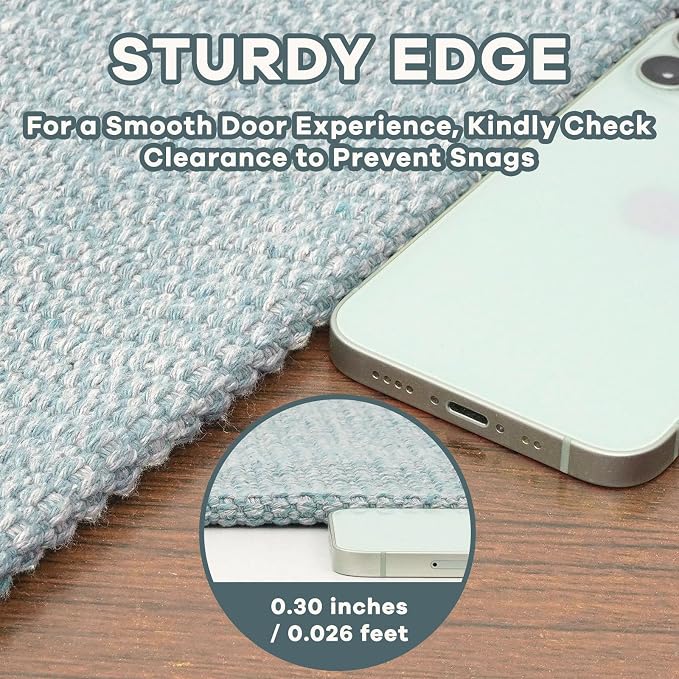 EARTHALL Small Area Rug 2x3 Ft Washable Rugs - Image 2