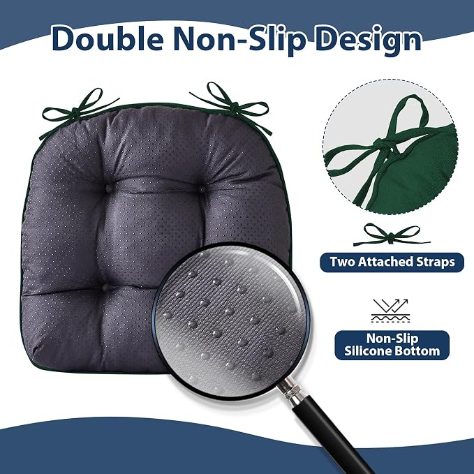 Chair Cushions for Dining Chairs, Seat Cushions for Kitchen Chairs, Indoor Seat - Image 4