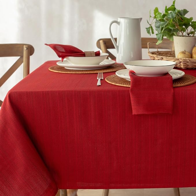 Benson Mills Cameron Textured Fabric Table Cloth, - Image 6