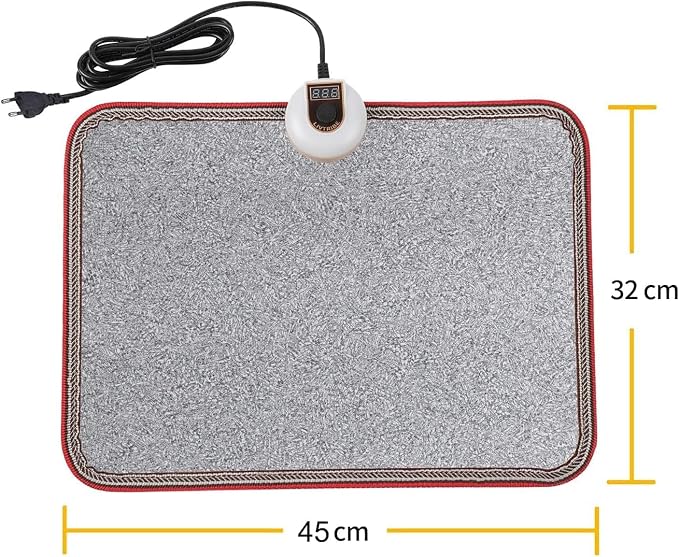 AC 110V Heated Floor Mat for Foot, Electric Heated Foot Warmers for Office - Image 6