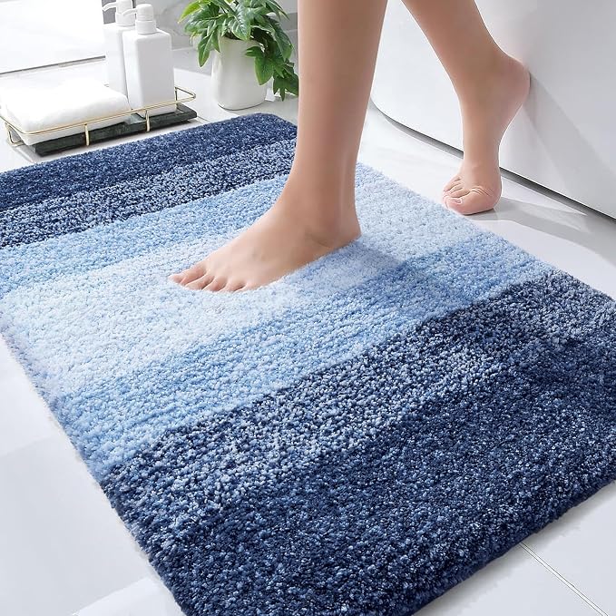 OLANLY Bathroom Rugs Mat 30x20, Extra Soft Absorbent Microfiber Bath Rugs by OLANLY