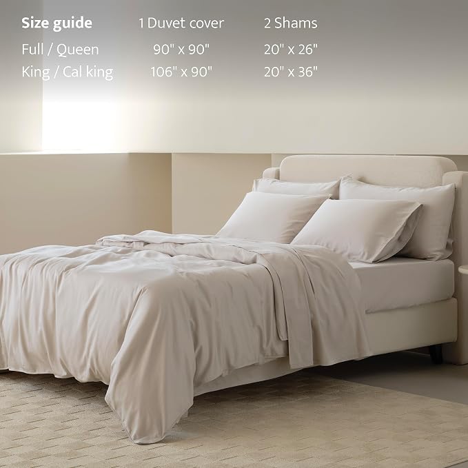 Double Stitch Cotton Tencel Duvet Cover - Image 5