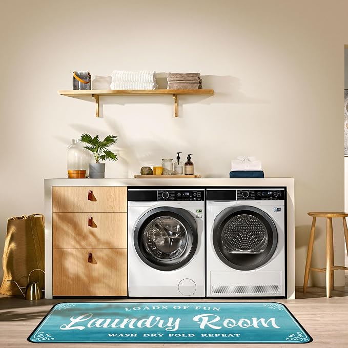 Laundry Room Rug Non Slip Floor mats Farmhouse Large Laundry Rugs - Image 6