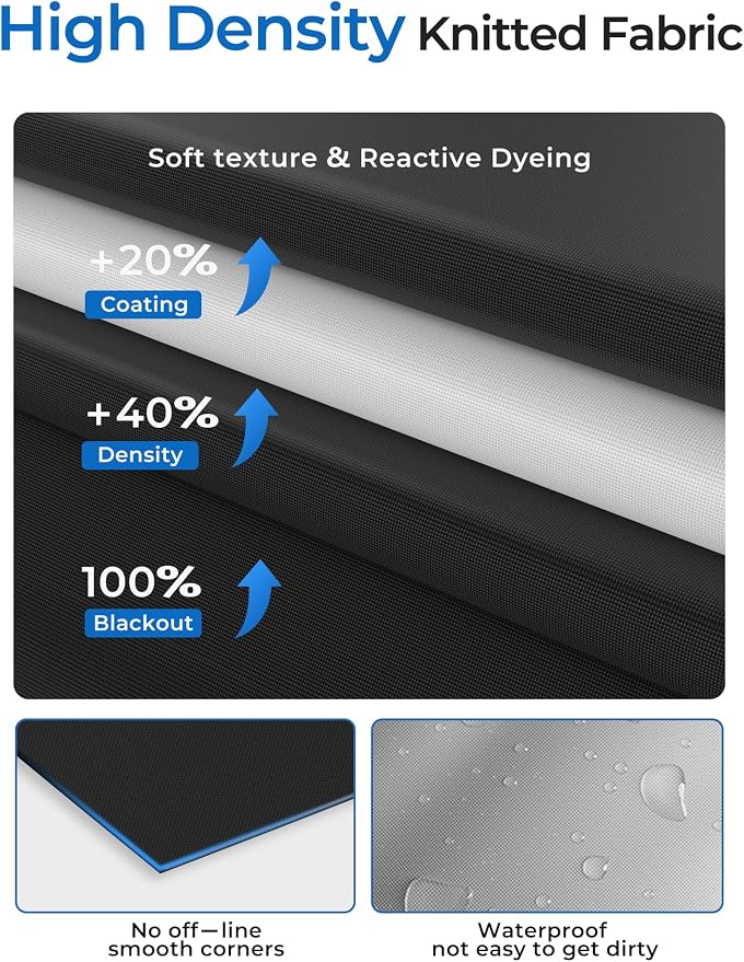 Sumobaby Blackout Curtains for Bedroom Portable 35"x63", No Drill Blackout - Image 7