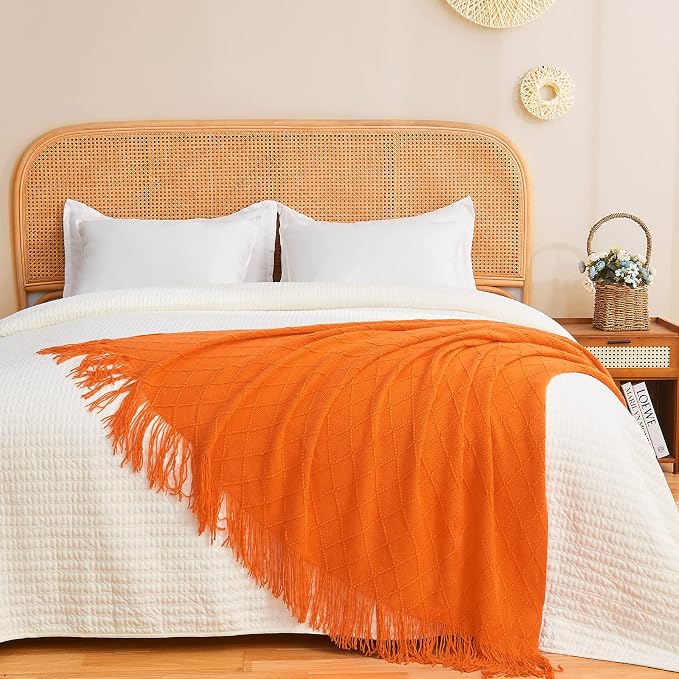 inhand Fall Throw Blanket Burnt Orange - Image 8
