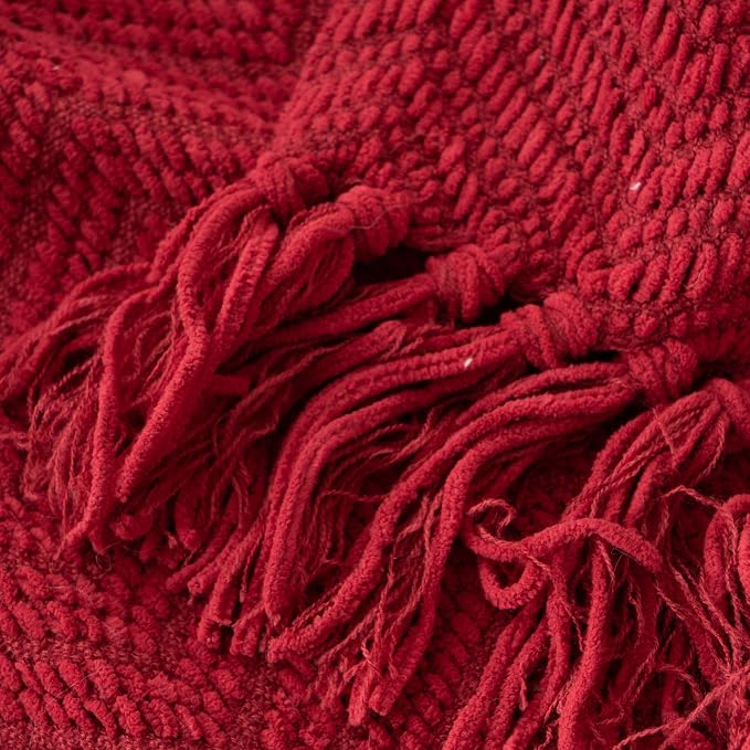 BATTILO HOME Christmas Decor Red Throw Blanket - Image 7