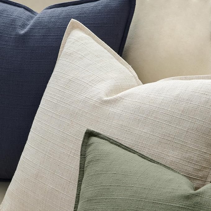 MIULEE Decorative Lumbar Throw Pillow Cover 12x20, 2 Pack Boho Farmhouse - Image 3