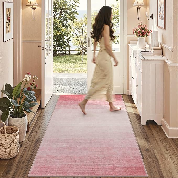 Wonnitar Washable 3x5 Area Rug, Contemporary Ombre Nursery Soft Kids Room Rug - Image 2