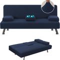 H.VERSAILTEX 4 Pieces Stretch Futon Covers Sofa Bed Slipcover by HVERSAILTEX