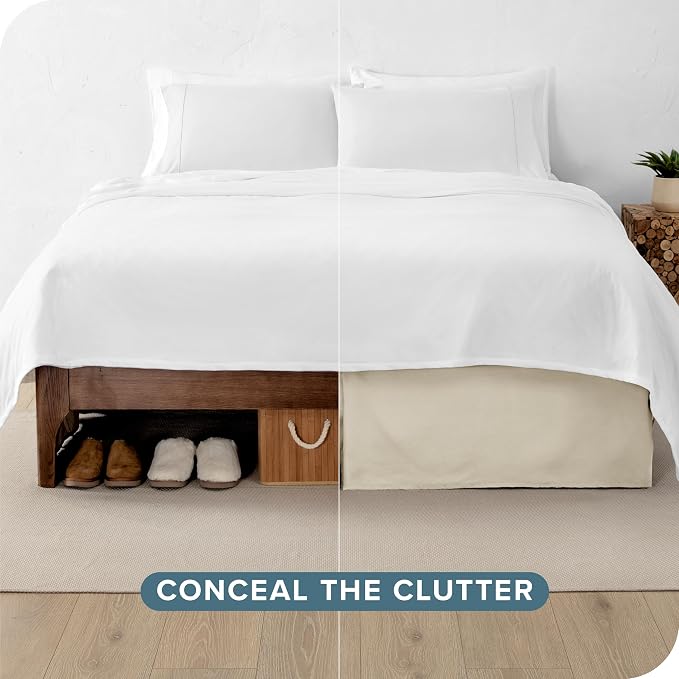 Bare Home King Bed Skirt - Image 3