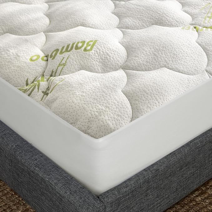 Twin Mattress Cover Air Mattress Topper, Viscose Made from Bamboo Mattress Pad by Moonsea
