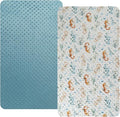 Dot Bassinet Sheet Set 2 Pack Stretch Fitted Cradle Sheets, Ultra Soft by Bilokonda