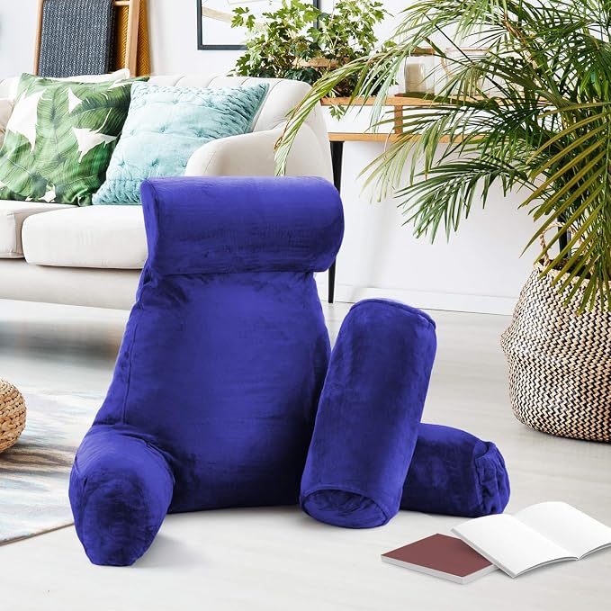 Nestl Reading Pillow with Shredded Memory Foam Includes 2 Neck and Lumber - Image 8