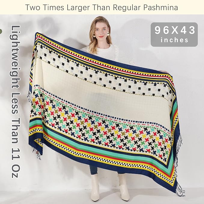 DANA XU 100% Merino Wool Pashmina Shawl - Image 6
