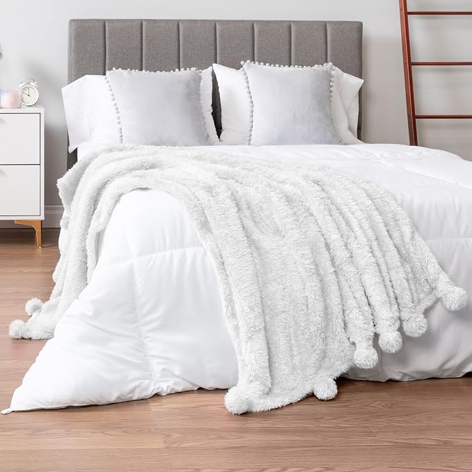 Pavilia Sherpa Throw Blanket - Image 5