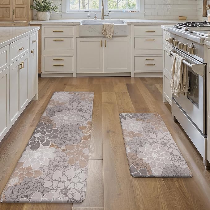 GENIMO Kitchen Mats for Floor, Kitchen Rugs Non Slip Washable Sets of 2 - Image 6