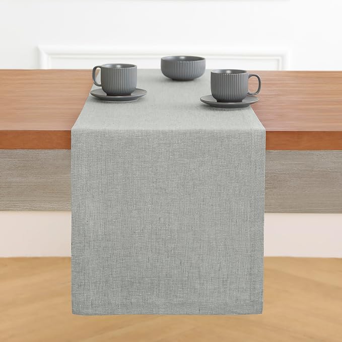 Solino Home Linen Table Runner 108 Inches Long - Image 2