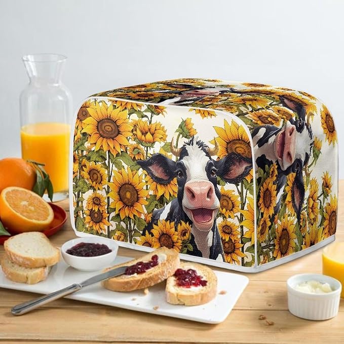 Sunflower Cow Printed Toaster Cover - Image 5