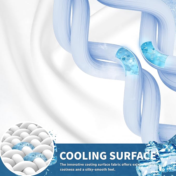Sunflower Cooling Quilted Twin Mattress Protector, Mattress Pad Twin Chill Soft - Image 2