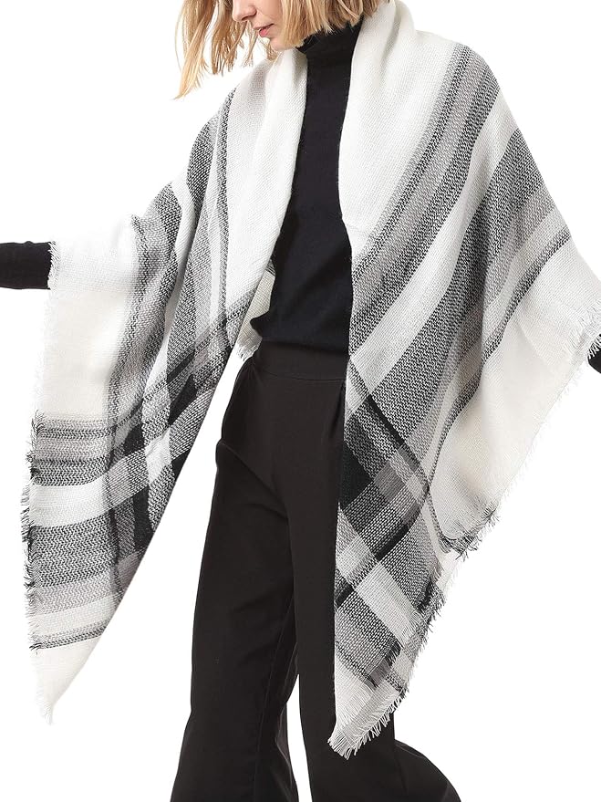 American Trends Women's Cozy Warm Winter Fall Blanket Scarf Stylish Soft Chunky - Image 4