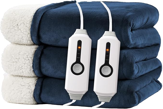 Electric Heated Blanket Queen Size 84"x90" by RALYSUN