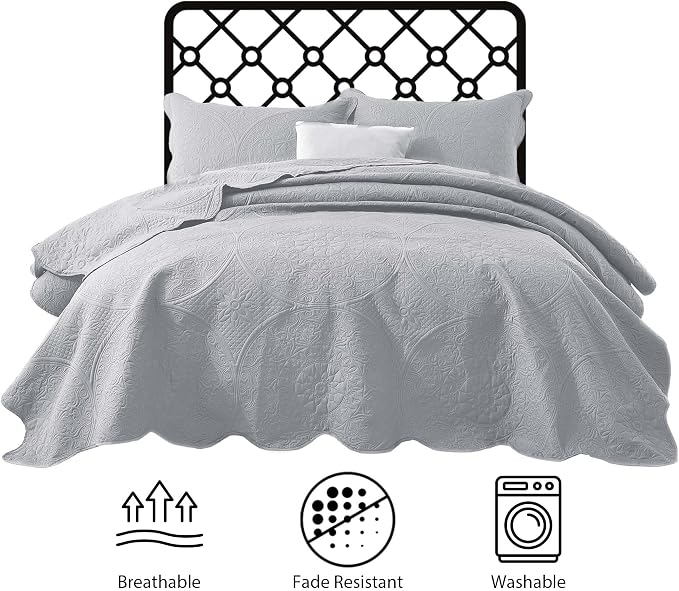 IR Imperial Rooms Twin Quilt Bedding Set Size + 1 Pillow Shams - Image 7