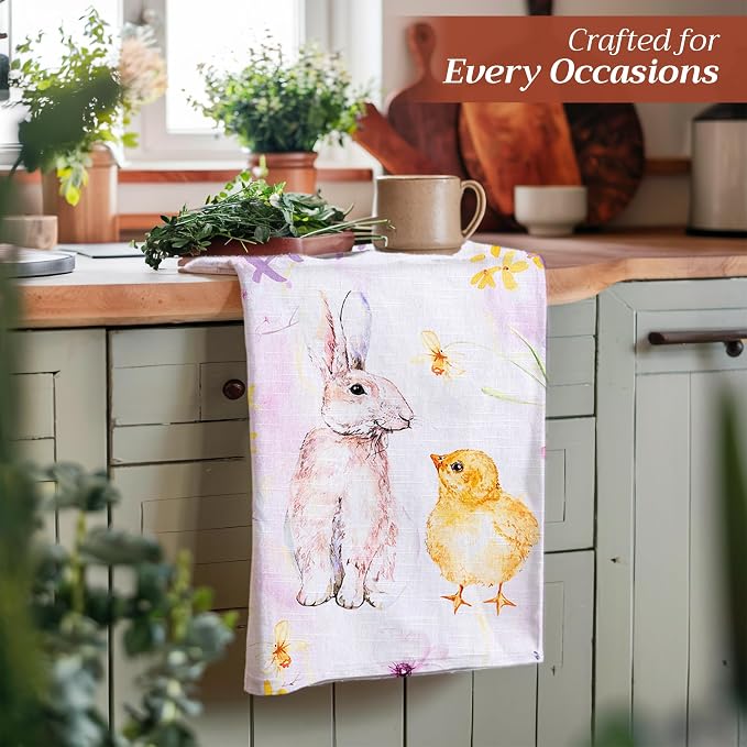 Maison d' Hermine Kitchen Towels Set of 3 100% Cotton 27.50" x 20" Reusable - Image 6