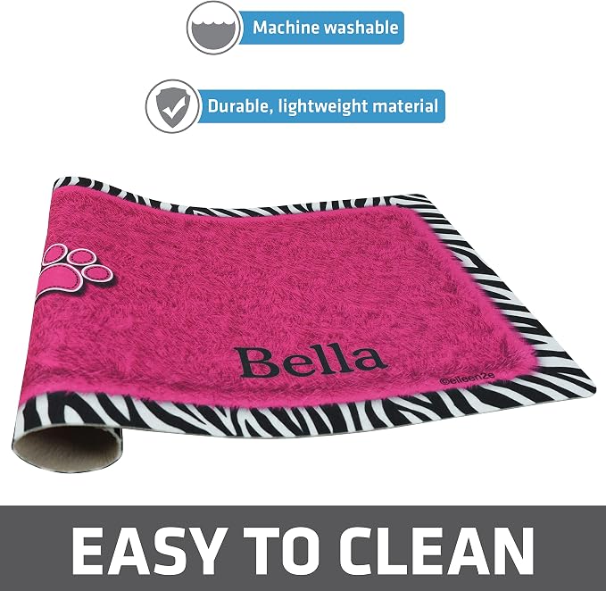 Drymate Personalized Pet Bowl Placemat, Custom Dog & Cat Food Feeding Mat - Image 4