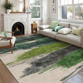 Ciicool Modern Abstract Green Rug by CIICOOLHomeDeco
