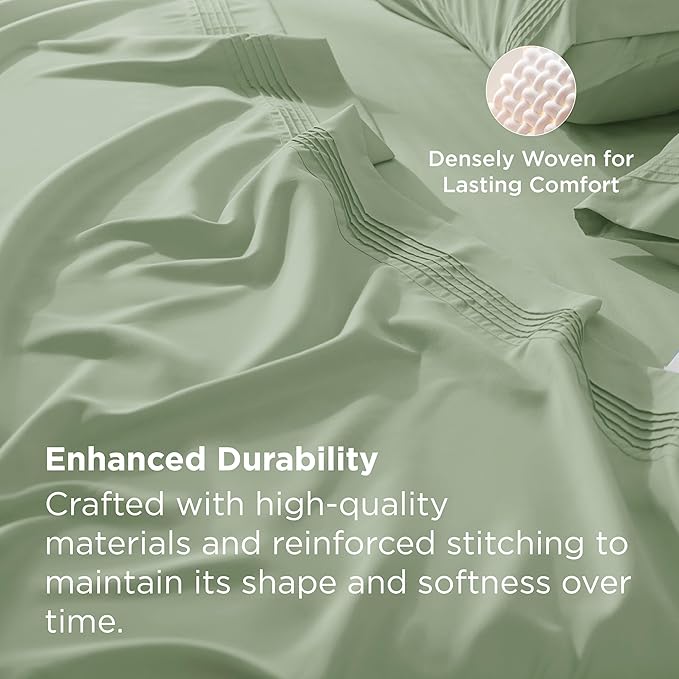 Bedsure Deep Pocket Full Size Bed Sheets Set - Image 6