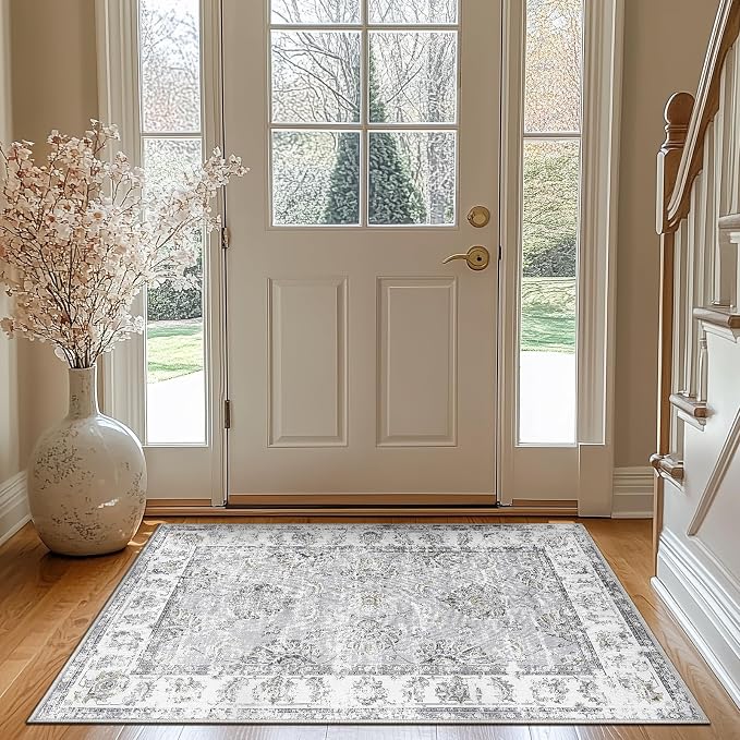 jinchan Fiora Floral 3x5 Area Rugs - Image 3