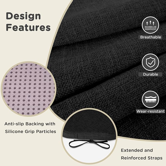 AddGrace Chair Cushions for Dining Chairs Set of 6 Windsor Kitchen Chair - Image 6