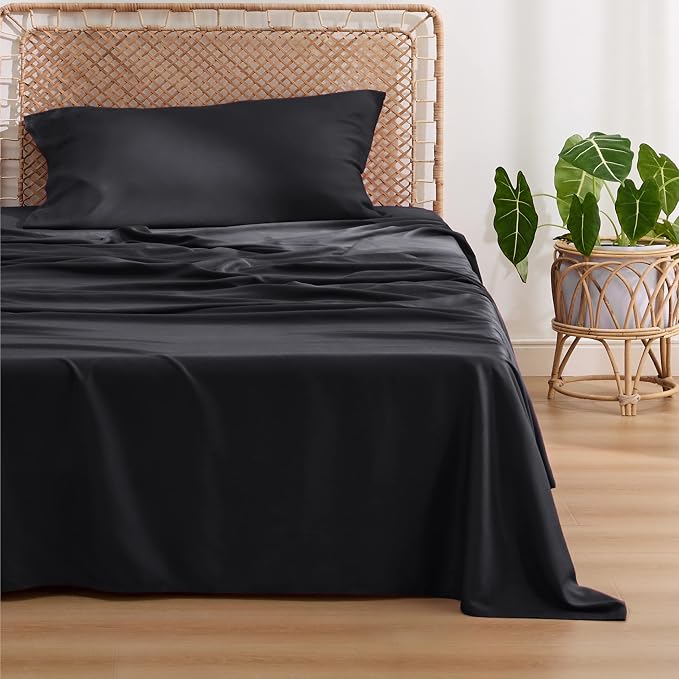 Bedsure Twin Sheets Set, Cooling Sheets Twin Size Bed Set, Rayon Derived from - Image 2