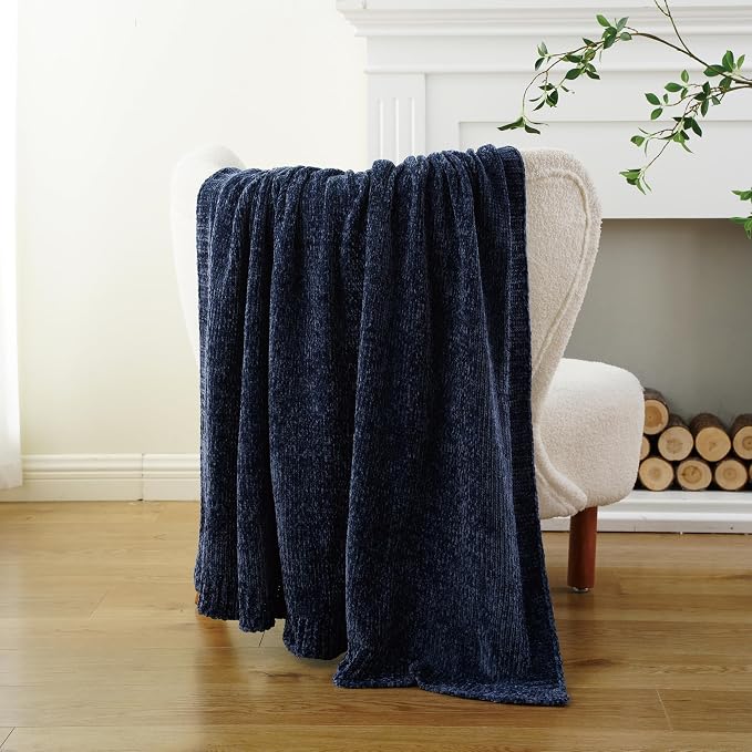 BATTILO HOME Navy Throw Blanket - Image 8