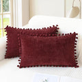CaliTime Christmas Throw Pillow Covers Decorative 20 X 12 Inches Pack of 2 Cozy by CaliTime
