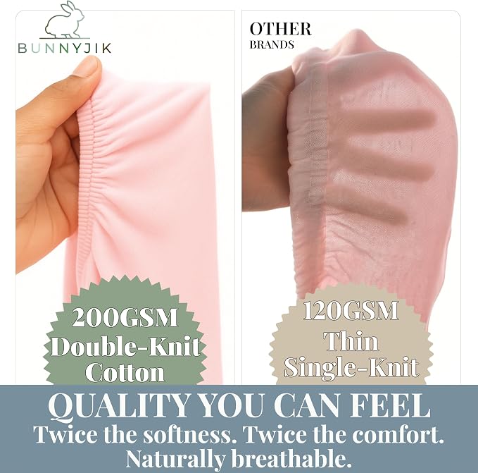 GOTS Organic Bedside Bassinet Sheets 33x20 - Image 3
