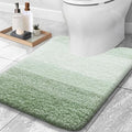 OLANLY Luxury Toilet Rugs U-Shaped 24x20, Extra Soft and Absorbent Microfiber by OLANLY