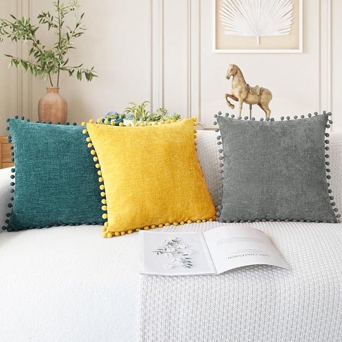 CaliTime Throw Pillow Covers Decorative 20 X 12 Inches Pack of 2 Cozy Solid - Image 5